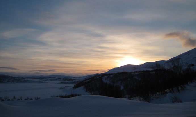 Soluppgång Riksgränsen