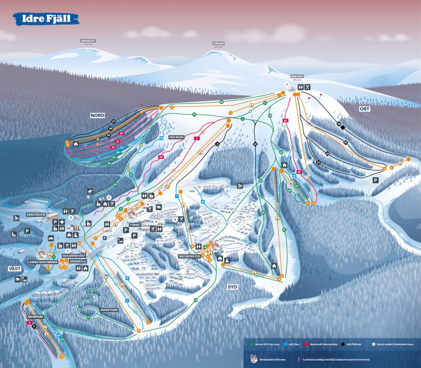 Pistkarta från Idre Fjäll Se det senaste här - Skidresor.com