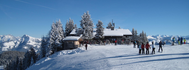Hopfgarten, en del av Österrikes största skidområde