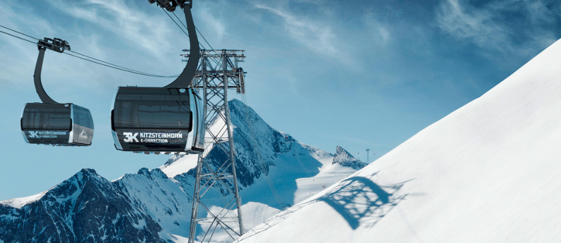 Kolossal liftförbindelse på 4,3 km i Kaprun / Kitzsteinhorn
